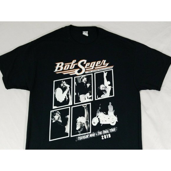 Bob Seger & Silver Bullet Band 2019 Travelin Man The Final Tour Concert Shirt M - Picture 3 of 5